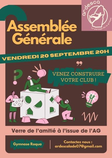 Invitation Assemblée Générale Ordinaire ARDESCA